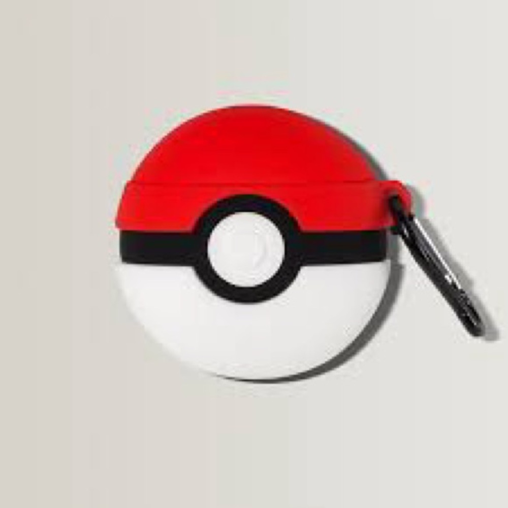 Red and White Pokéball AirPod Case (A) - Picture 2 of 7